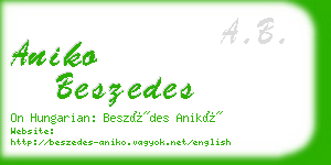 aniko beszedes business card